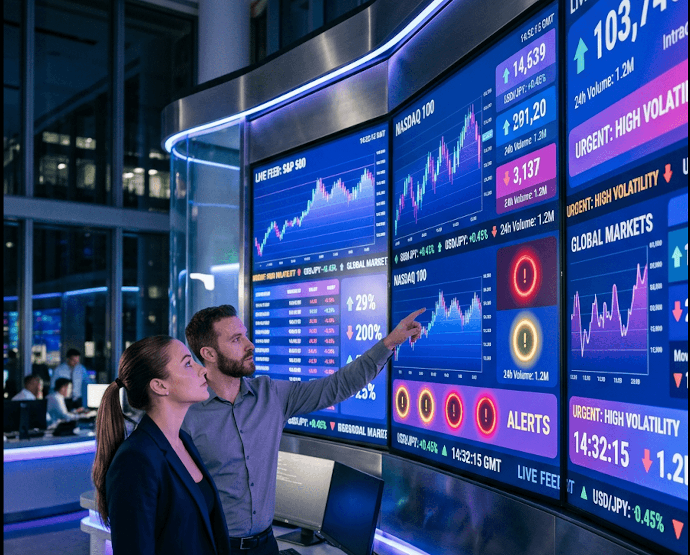 FopsAI continuous monitoring and reporting — live operational dashboards
