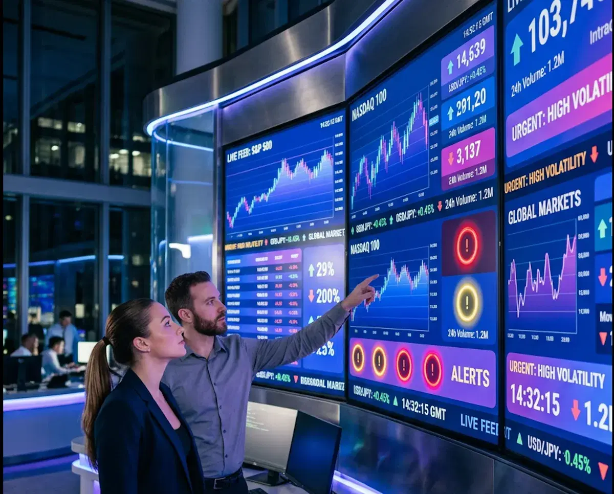 FopsAI continuous monitoring and reporting — live operational dashboards